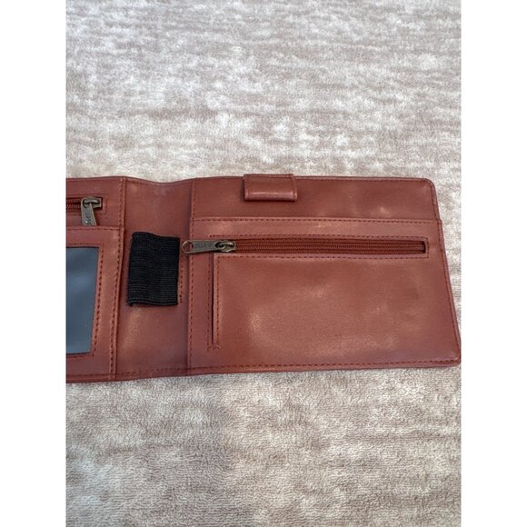 1990s Vintage Esprit Crossbody Wallet Purse Black Brown - Picture 9 of 10